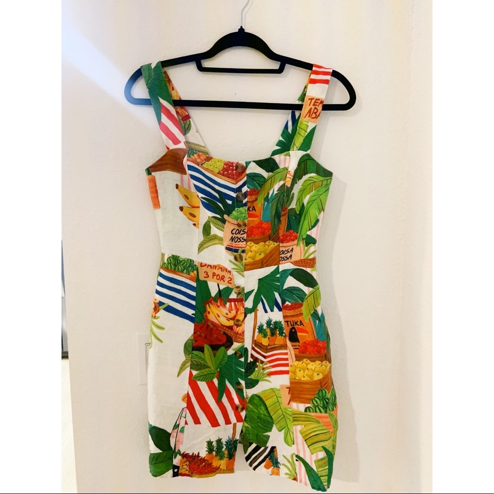 Tropical Farm Rio linen Mini Dress